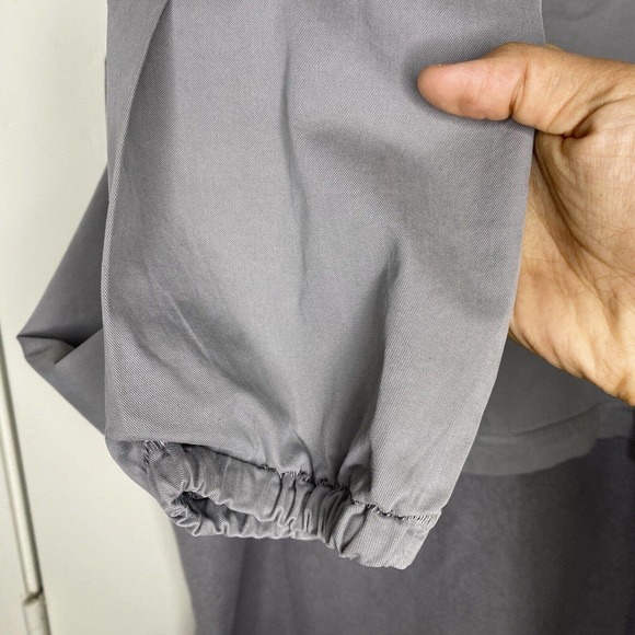 LES BASICS Men’s LE WIND CHEATER JACKET In Gray Large Cotton Portugal - Picture 11 of 13